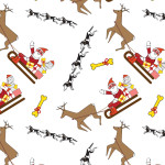 Design for Dog Products, digital printing on fabric or synthetic materials, 2015